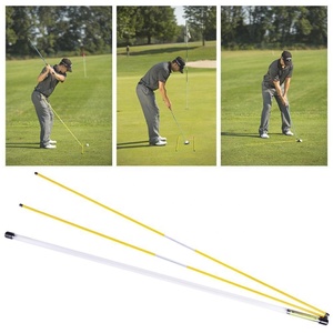 Tongkat Penyelaras Golf Alat Bantu Latihan Tongkat Penyelaras Golf 2 Buah 48 inci Tongkat Latihan Penyelaras Golf - Product Image 6