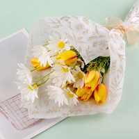 Papier de soie imprimé personnalisé motif floral céleste, faible MOQ pour petites entreprises, emballage vêtements et fleurs