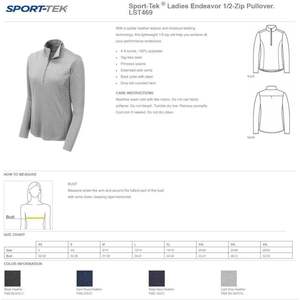 2025 femmes impression personnalisée Lst469 demi fermeture éclair pull avant et arrière personnalisé gymnastique effort vêtements - Product Image 5