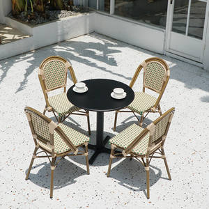 Meubles de patio extérieur Chaise en rotin de style français Chaises de bistrot <span class=keywords><strong>parisien</strong></span> <span class=keywords><strong>Paris</strong></span> Cafe - Product Image 3