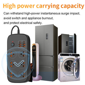 ปลั๊กพ่วงไฟฟ้าแบบมีสายต่อ 6 ช่อง ปลั๊กพ่วงไฟฟ้า ปลั๊กพ่วงหลายช่อง ป้องกันไฟกระชาก - Product Image 6