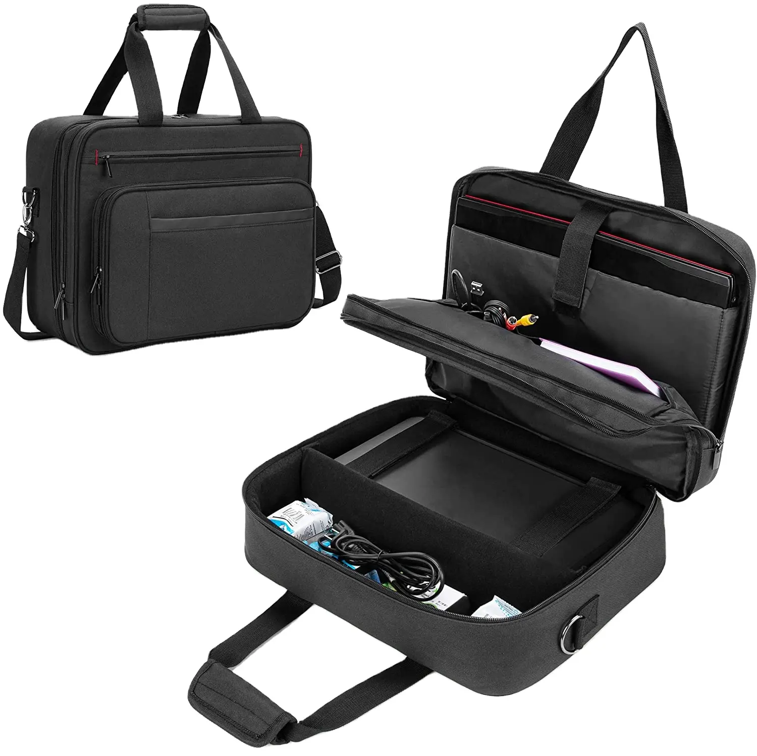 Free Sample Thick Padded Compartment Dividers Digital Machine Projector Travel Carrying Bag