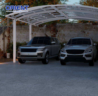Abri en aluminium robuste Orient pour voiture, bateau ou camping-car, abri pour voitures, serres agricoles