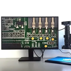 2K 48MP 1080P HD USB顕微鏡カメラ120X-300X Cマウントレンズ工業用電子デジタル顕微鏡修理はんだ付け用 - Product Image 3