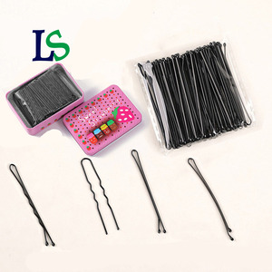 Venta al por Mayor de 50/100 Unidades por Caja, Pasadores de Pelo Negros en Forma de U de 5cm, 6cm, 7cm para Mujeres y Niñas - Product Image 1