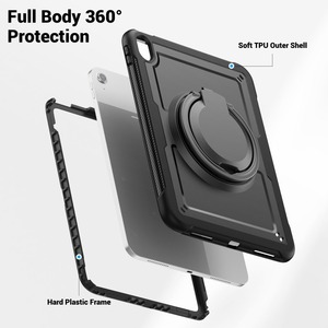 Étuis de protection rotatifs pour tablette Apple iPad, design hybride 2 en 1 en TPU et PC, protection intégrale robuste et résistante - Product Image 2