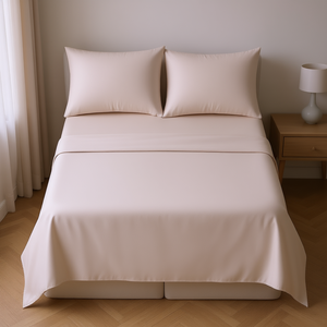 Sábanas King Size Cabos Almond, 400 Hilos, Lisas, Teñidas, para Cama - Product Image 2