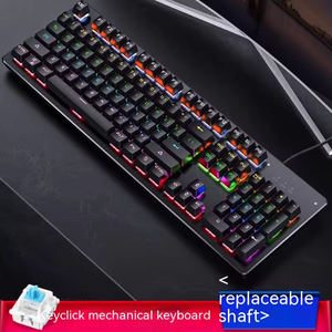 คีย์บอร์ดเกมมิ่งแบบมีสาย Green Axis RGB Backlit ดีไซน์ตามหลักสรีรศาสตร์และปรับเปลี่ยนได้ พร้อมดีไซน์ที่สะดวกสบายสำหรับผู้เล่น - Product Image 2