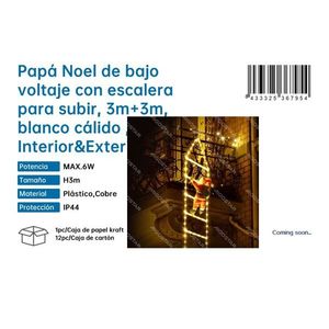 Low Voltage Christmas <b>Tree</b> With Climbing Ladder 3m+3m IP44 Indoor Outdoor - Product Image 3