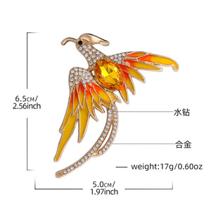 <span class=keywords><strong>Phoenix</strong></span> pha lê phục sinh thân thiện với môi sang trọng Trâm Pin mũ nón cho phụ nữ cao cấp thêu chống chói Mũ sắt cho quà tặng - Product Image 4