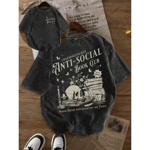 Camisetas Blancas al por Mayor, Lavadas con Ácido, 100% Algodón, 230 Gramos, Gruesas, Personalizadas, de Alta Calidad para Hombre - Product Image 2