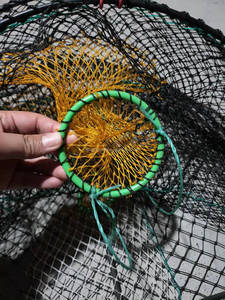 La Chine fabrique un piège à crevettes de haute qualité piège à <span class=keywords><strong>écrevisse</strong></span>s de pêche en maille noire, équipement de poisson - Product Image 4