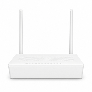 เราเตอร์ไร้สาย Dual Band Wifi6 AX3000 สำหรับบ้าน รองรับไฟเบอร์ ONU  4 พอร์ต LAN 1 พอร์ต USB 2.0 1 พอร์ต RJ11 1 พอร์ต CATV 4 เสาอากาศ สีขาว สำหรับ FTTH Triple - Product Image 1