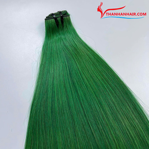 Caliente tendencia doble hueso recto vietnamita solo donante cutícula alineada colores crudos extensiones de cabello sin desprendimiento muy buscado - Product Image 5