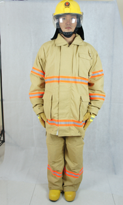 Tissu ignifuge en aramide traje, anti-incendie, matériau et couleur personnalisée, vêtements de costume de lutte contre l'incendie, EN469 - Product Image 6