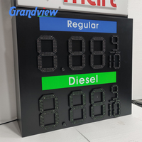 Station d'essence extérieure Affiche numérique Affichage des numéros LED Panneau avec support OEM SDK Panneaux double face pour les prix du gaz