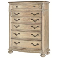 Cadre de lit en bois massif français antique de haute qualité, meubles de lit queen size king size