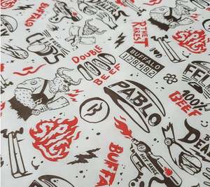 Papel Encerado Desechable para Envolver Alimentos, Suministros para Restaurantes, Pan, Quesos, Hamburguesas, Papel para Envolver Alimentos - Product Image 2