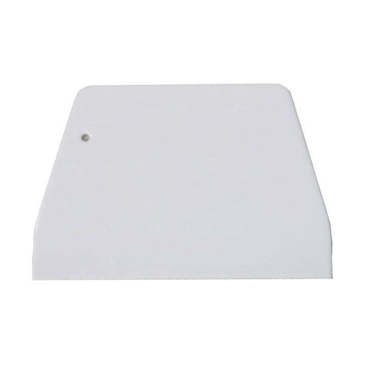 white plastic scraper