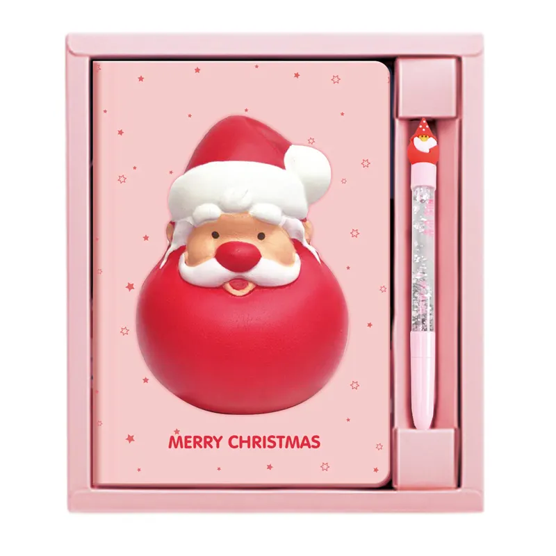 Kawaii Christmas School Supplies Stationery box Set Including Pen Notebook Kids Lovely Stationery Gift Set For Boy Girl
