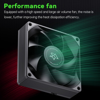Refroidisseur de processeur OEM Snowman, 4 caloducs, roulement à fluide, ventilateur 92 mm, emballage en vrac pour les intégrateurs de systèmes de processeur, les fabricants d'ordinateurs