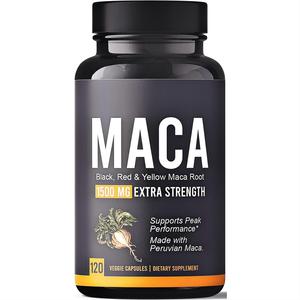 Capsule di Maca Nera OEM Integratori Erboristici per Uomini Miglioramento della Funzione Maschile Pillole per Forza e Resistenza - Product Image 1