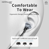 KONFULON 2024 Produits tendance Casque sans fil Cou Écouteurs Tour de cou Microphone Casques pour la course Sports de plein air Randonnée