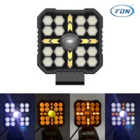 Feux de travail de 4 pouces avec DRL pour SUV tout-terrain, tracteurs, éclairage universel pour conduite, éclairage extérieur automobile, étanche