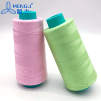 Fil à coudre en polyester filé 2000 couleurs 40/2, bobine de 5000 yards pour la couture industrielle de vêtements et de jeans