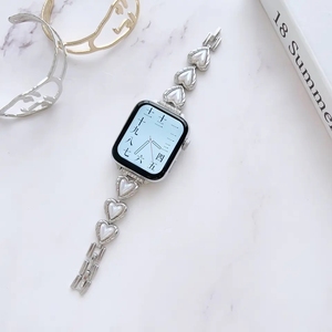 <span class=keywords><strong>Bracelet</strong></span> de montre en métal et <span class=keywords><strong>Aluminium</strong></span> de 49mm, chaîne de luxe, <span class=keywords><strong>Bracelet</strong></span> en diamant, étoiles, cœur, pour <span class=keywords><strong>Apple</strong></span> 4 5 6 7 8 Ultra - Product Image 6
