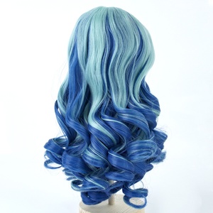 US Vente chaude 43cm 45cm 18 pouces poupée américaine cheveux accessoires filles <span class=keywords><strong>jouet</strong></span> accessoires synthétique 26cm <span class=keywords><strong>tête</strong></span> poupée perruques - Product Image 4