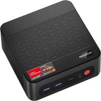 BOSGAME P4 Mini PC Gaming Ryzen 7 7730U 16GB RAM 1TB PCIe3.0 SSD |   Dual 2.5G LAN Wi-Fi 6E BT5.2 4K Triple Display untuk DP