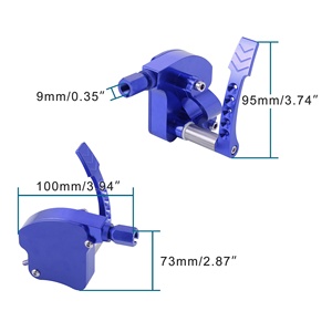 GOOFIT 7/8 "CNC Moto ATV Thumb Throttle pour Yamaha Banshee <span class=keywords><strong>Raptor</strong></span> <span class=keywords><strong>350</strong></span> 660R 700 YFZ450 Warrior <span class=keywords><strong>350</strong></span> TRX400EX TRX 250 4 - Product Image 2
