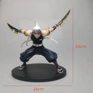 Nouveauté 2026 : 6 styles de figurines d'action Anime Demon Slayer - Tanjirou, Nezuko, <span class=keywords><strong>Zenitsu</strong></span>, Tengen, Mitsuri, Muichirou - Product Image 4