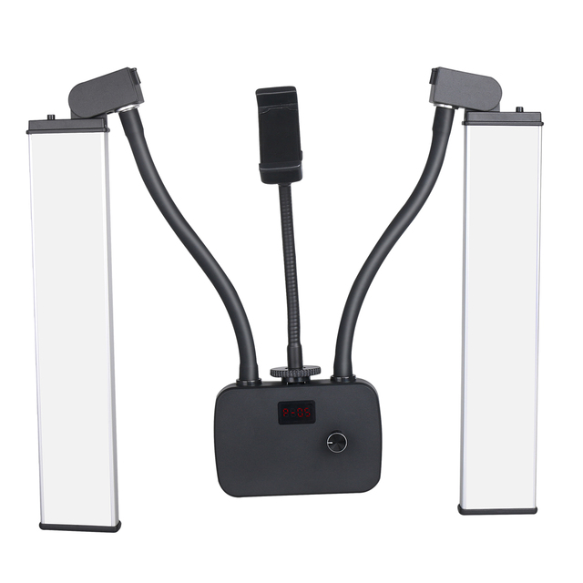 HD-45X Double Arms LED Light 45W 3200-5600K Flexible Fill Light LED Makeup Eyelash Youtube Video Light Photo Lamp