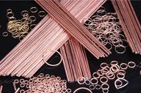 Barre ronde en cuivre phosphoreux BCuP-3 5%Ag, diamètre 1,6x500 mm, 1 kg, qualité professionnelle pour CVC, plomberie et travail des métaux