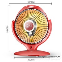 Petit ventilateur chauffant électrique de bureau à tube de quartz 600W, chauffage rapide, oscillation automatique, air chaud, personnalisable, export
