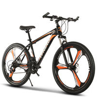 Vélo de montagne en acier 29 pouces, 21 vitesses, frein à disque, fourche à suspension, pédale ordinaire, léger, grande taille pour homme, cadre rigide en aluminium