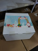 Ourwarm Décorations de Noël gonflables géantes pour l'extérieur, 10 pieds, avec Père Noël, Bonhomme de neige, Grinch, boule et bonbons, illuminées par LED