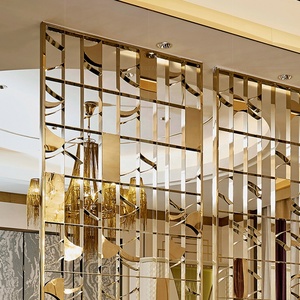 Các Nhà Sản Xuất Thép Không Gỉ Divider Kim Loại Phòng Màn Hình Phân Chia Cutout Phân Vùng Cho Văn Phòng Căn Hộ Kỹ Thuật Trang Trí - Product Image 2