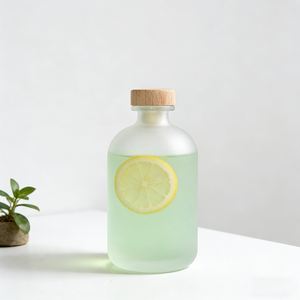 Botella <span class=keywords><strong>de</strong></span> Vidrio Redonda Vacía <span class=keywords><strong>de</strong></span> Buena Calidad <span class=keywords><strong>de</strong></span> 250 ml, 375 ml, 500 ml para Bebidas, Licores, Jugos, Vino, <span class=keywords><strong>Vodka</strong></span> con Corchos - Product Image 2