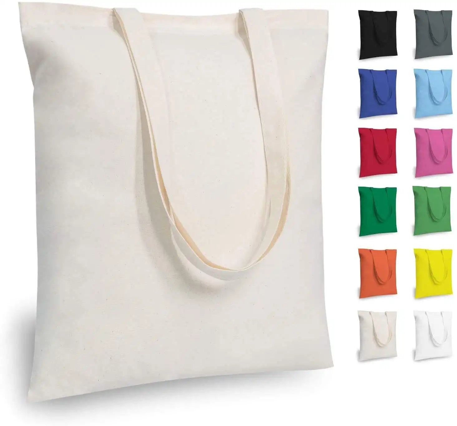 Wholesale Custom Printed Logo Canvas Totoe Bag Canvas Tote Shopping Shoulder