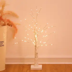 Lighted Birch Tree Warm White LED Artificial Branch Tree Lamp For Festival Wedding Decor