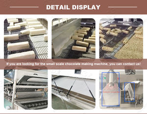 מכונת ציפוי שוקולד לאגוזים, בוטנים ושקדים, מאושרת CE, לייצור חטיפי אנרגיה, קו אריזה וציפוי שוקולד - Product Image 4