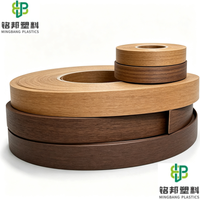 Bande de chant PVC, épaisseur 0,4-2 mm, motif grain de bois, couleur unie, pour panneaux MDF de meubles, vente en gros usine, taille personnalisée