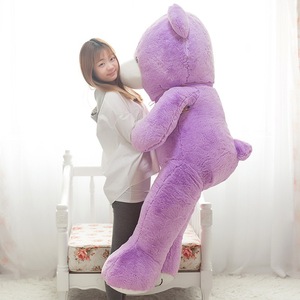 Orsetto di peluche viola da sogno in offerta speciale, orsetto morbido e soffice con papillon, decorazione per la camera da letto - Product Image 4