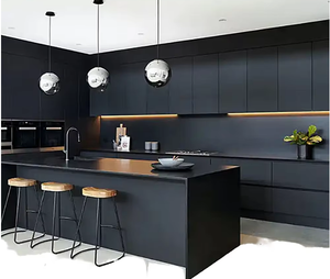 Meubles de maison modernes, armoires de cuisine RTA, bois massif, style shaker, finition laquée, panneaux de mélamine, fabrication en Thaïlande - Product Image 2