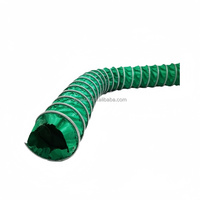 Tuyau de ventilation flexible haute pression 6 mm en PVC/Nylon triple protection, tuyau d'air télescopique en bâche résistant à la chaleur pour CVC