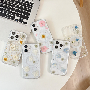 Hàn Quốc phong cách Ins daisy hoa long lanh TPU trường hợp điện thoại cho Iphone 17 Pro Max từ không dây sạc bìa cho Iphone 15 14 16 - Product Image 1
