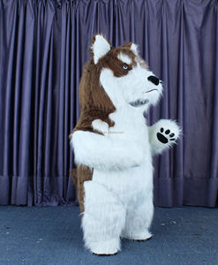 Costume de mascotte gonflable de 2m pour chien Huskey Costume de poupée TV en <span class=keywords><strong>peluche</strong></span> Huskey Patrol Costume de chien marron à vendre - Product Image 5